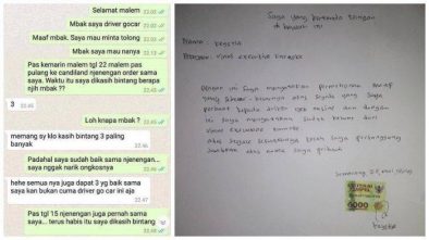 Viral Chat WA Driver Ojol yang Diputus Mitra akibat Pemandu Koraoeke Beri Bintang Satu