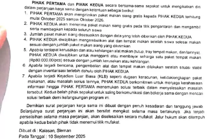 DIY Meminta Rahasiakan Kejadian Keracunan MBG di Sleman