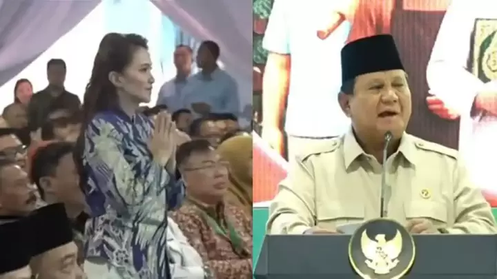 Prabowo Subianto Puji Gub Maluku Utara Sherly Tjoanda: Saya Kira Bintang Film