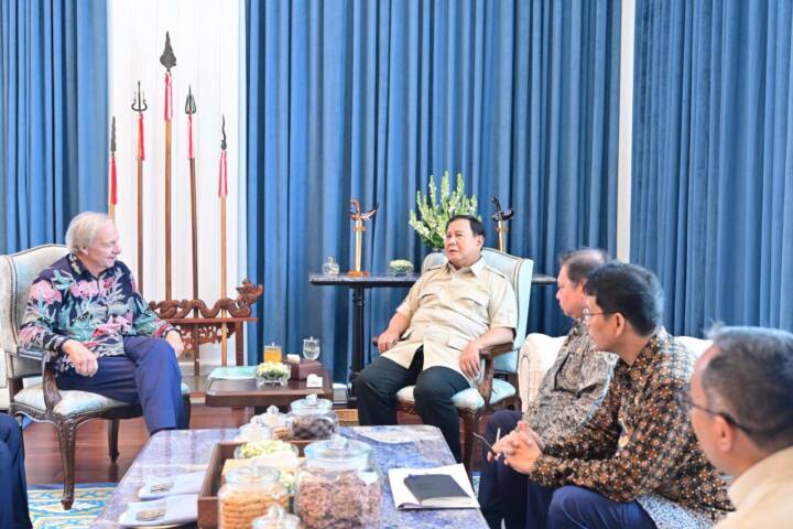 Presiden RI Prabowo Subianto Menerima Bos Investor Dunia Ray Dalio di Istana Negara